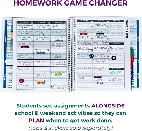 Order Out Of Chaos 2024-25 Academic Planner, Daily, Weekly & Monthly Time Management School Agenda, Size 8.5x8.25 (Midnight) in Saudi Arabia