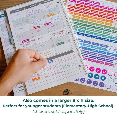 Order Out Of Chaos 2024-25 Academic Planner, Daily, Weekly & Monthly Time Management School Agenda, Size 8.5x8.25 (Midnight) in Saudi Arabia