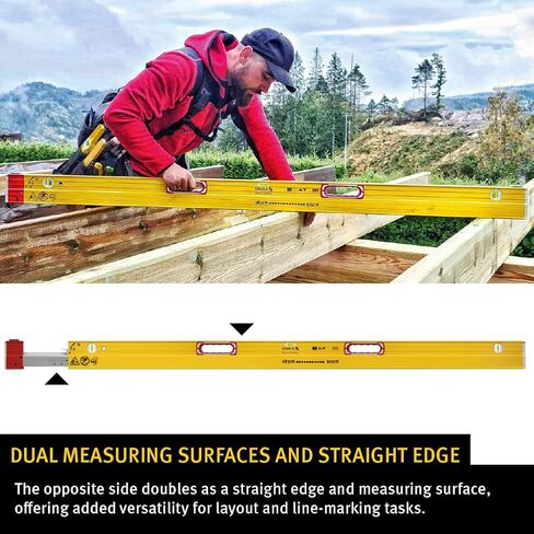 Stabila 35712 Extendable (7 to 12 foot) Plate to Plate Level, Yellow in Saudi Arabia