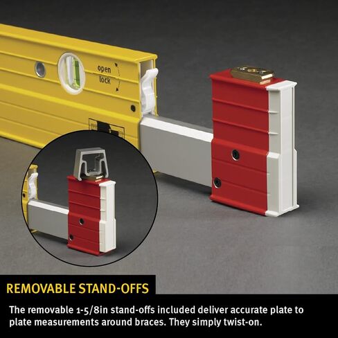 Stabila 35712 Extendable (7 to 12 foot) Plate to Plate Level, Yellow in Saudi Arabia