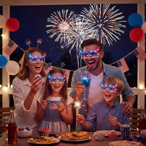 8 Pack Glitter Christmas Tree Light Up Flashing Led Sunglasses Christmas Sunglasses Glow in the Dark LED Glasses Plastic Light Up Glasses Christmas Tree Costume for Christmas Party Favors in Saudi Arabia