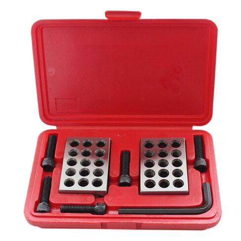 Accusize Industrial Tools Ultra Precision 1-2-3 Blocks Set with Screw in Plastic Box, Eg02-0408 in Saudi Arabia