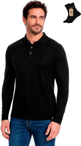 Merino Wool Long Sleeve Polo Shirts for Men-100% Merino Wool Mens Golf Shirt Pique Moisture Wicking in Saudi Arabia