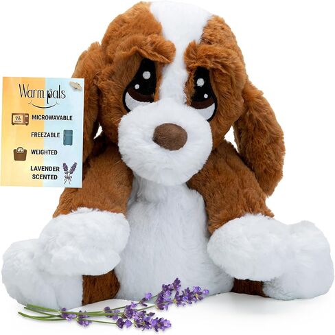 Warm Pals - Mack Moose - 1.5lbs - Cozy Microwavable Lavender Scented Plush Toys - Heated Stuffed Animal - Heatable Coolable Bedtime Comfort Plushie in Saudi Arabia