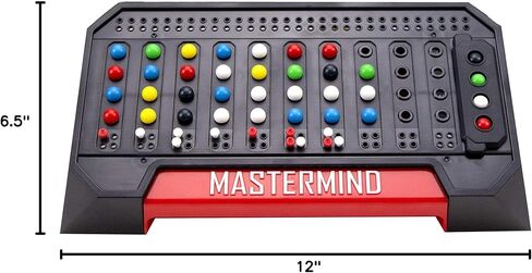 Pressman PRE-3018-06J Mastermind Strategy Game of Codemaker vs. Codebreaker, 5", Multi-colored in Saudi Arabia
