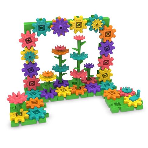 مجموعة بناء GardenGears من Learning Resources - البناء والهندسة التعليمية العملية، مجموعات بناء العلوم والتكنولوجيا والهندسة والرياضيات لمرحلة ما قبل المدرسة، ألعاب للأطفال، مونتيسوري، الألعاب الحركية الدقيقة، هدايا للأطفال in Kuwait