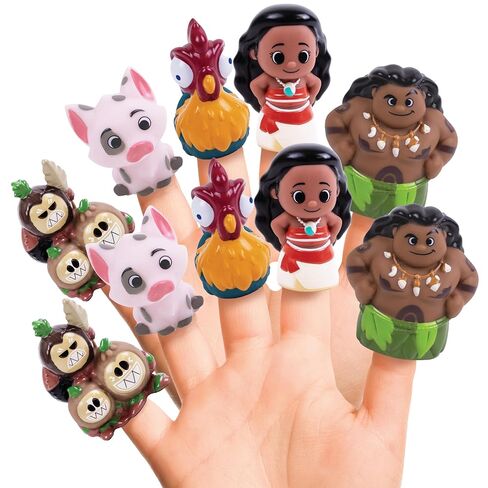 Disney Moana 10 Piece Finger Puppet Set - Educational Play, Party Favors, Bath and Pool Toys, Beach Fun, Playtime Activities in Kuwait