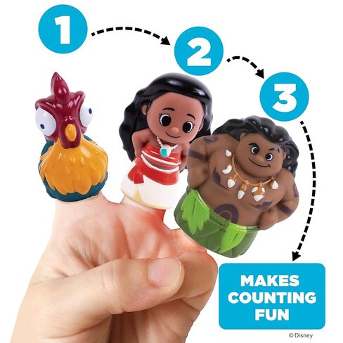 Disney Moana 10 Piece Finger Puppet Set - Educational Play, Party Favors, Bath and Pool Toys, Beach Fun, Playtime Activities in Kuwait