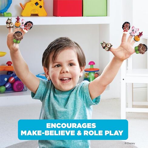 Disney Moana 10 Piece Finger Puppet Set - Educational Play, Party Favors, Bath and Pool Toys, Beach Fun, Playtime Activities in Kuwait