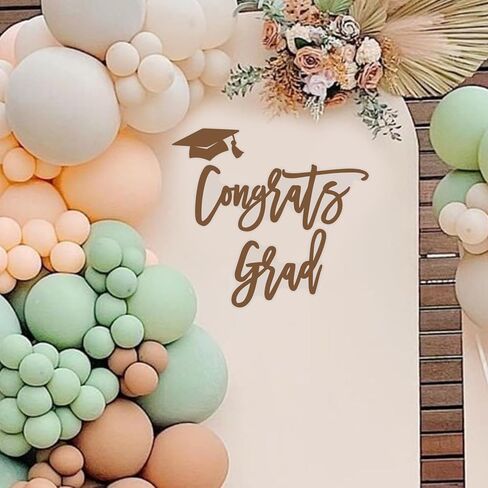 علامة ملصق Congrats Grad لقوس البالون - ملصق تهنئة التخرج لعام 2026 لحفلة التخرج، فئة 2026 من الفينيل لمخطط حدث التخرج in Kuwait