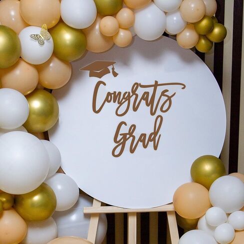 علامة ملصق Congrats Grad لقوس البالون - ملصق تهنئة التخرج لعام 2026 لحفلة التخرج، فئة 2026 من الفينيل لمخطط حدث التخرج in Kuwait