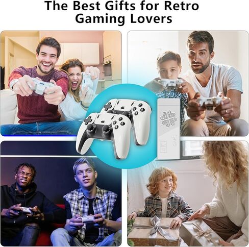 2026 Upgraded Wireless Retro Gaming Console Stick 4K HDMI, Retro Video Game Console,Plug and Play TV Game Stick with 30000+ Games, Dual 2.4G Wireless Control,23 Built-in Emulators, 64G TF Card (pro) in Kuwait