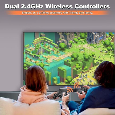 وحدة تحكم ألعاب LIUWEI New Retro وGame Stick Pro - أكثر من 20,000 لعبة فيديو كلاسيكية، 23 محاكيًا، وحدات تحكم لاسلكية مزدوجة، مخرج HDMI 4K، التوصيل والتشغيل، متوافق مع التلفزيون والكمبيوتر الشخصي وجهاز العرض، 64 جيجابايت in Kuwait