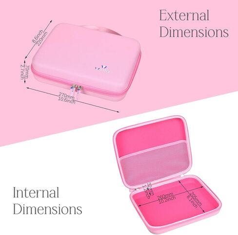Case for Leapfrog ABC and 123 Laptop - Hard Travel Protective Carrying Storage Box (Pink) in Kuwait