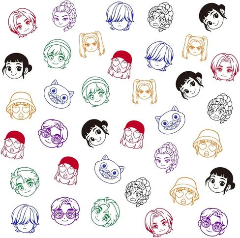 24Pcs Demon Hunters Themed Stampers, Kpop Birthday Party Supplies, Goody Bag Treat Bag Stuff for Demon Hunters Birthday Party Gifts in Kuwait