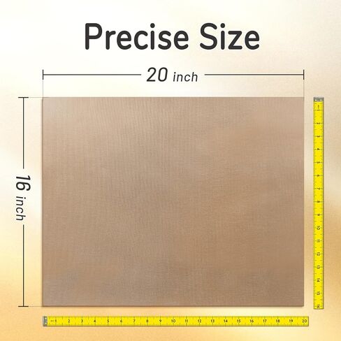 TransourDream 4 عبوات من أوراق تفلون PTFE مقاس L16 × 20 بوصة للضغط الحراري التلقائي وورق نقل الحرارة وورق التسامي وقابل لإعادة الاستخدام ومقاوم للحرارة وغير لاصق in Kuwait