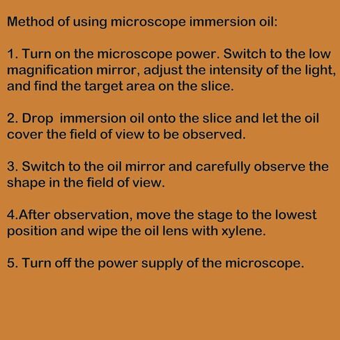 Microscope Immersion Oil 0.84 oz (25ML) Type A, Microscope Specific, Easy to Remove in Kuwait