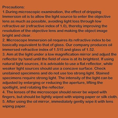 Microscope Immersion Oil 0.84 oz (25ML) Type A, Microscope Specific, Easy to Remove in Kuwait