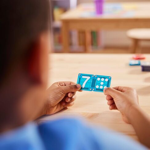 MAGNA-TILES microMAGS مجموعة بناء مغناطيسية مكونة من 56 قطعة لتعلم الأرقام، العلامة التجارية الأصلية للبناء المغناطيسي in Kuwait