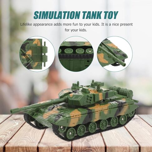 Toddmomy Tank Models Plastic Tanks Kids Toys Vehicle Toys Desk Decor for Kids Boys Girls in Kuwait