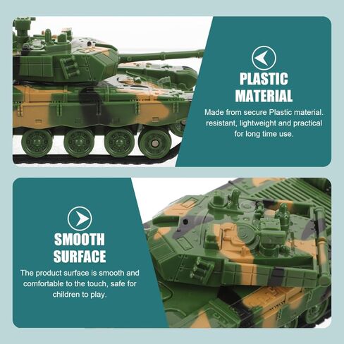 Toddmomy Tank Models Plastic Tanks Kids Toys Vehicle Toys Desk Decor for Kids Boys Girls in Kuwait