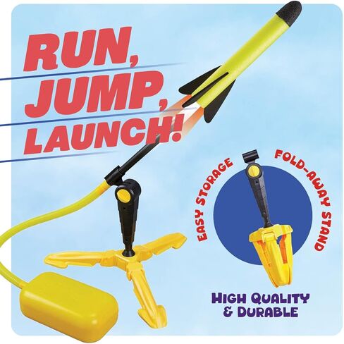 Rocket Launcher for Kids - Outdoor Toys for Kids Ages 4-8 Years - 3 4 5 6 7 Year Old Boy Birthday Gift - Rockets Kids Toys for Boys & Girls - 3 Year Old Gifts - Outside Fun Toddler Toys 3-5 in Kuwait