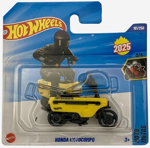 Hot Wheels - Honda Motocompo - HW Moto 3/5 - JBC03 - Short Card - Motorcycle - Yellow - Mattel 2025 - 1:64 in Kuwait