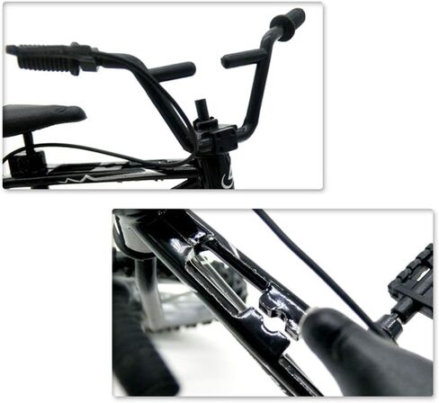 2Pcs Black 1/18 Finger Bike Action Figure Toy,Mini Finger Mountain Bike Model Art Crafts Desktop Decor in Kuwait