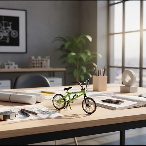 2 Pcs Green 1/18 Scale Mini Diecast Mountain Bike, Finger Bicycle Model, Desktop Decor Art Craft in Kuwait