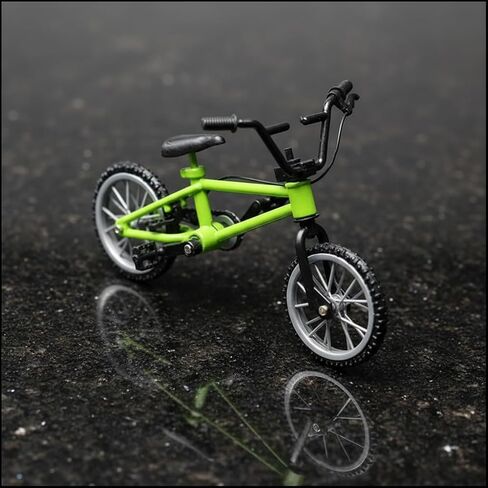 2 Pcs Green 1/18 Scale Mini Diecast Mountain Bike, Finger Bicycle Model, Desktop Decor Art Craft in Kuwait