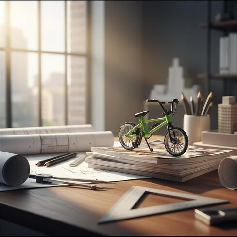 2 Pcs Green 1/18 Scale Mini Diecast Mountain Bike, Finger Bicycle Model, Desktop Decor Art Craft in Kuwait