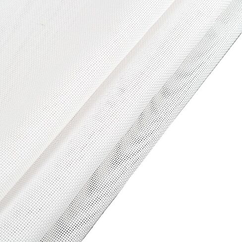 13 Mesh Needlepoint Canvas, 20" x 18" Premium White Cotton Blank Embroidery Fabric, Rolled in Cardboard Mailing Box with Artist Tape in Kuwait