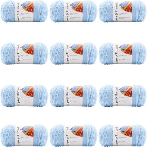 MICHAELS Bulk 12 Pack: Soft Classic™ Solid Yarn by Loops & Threads® in Kuwait