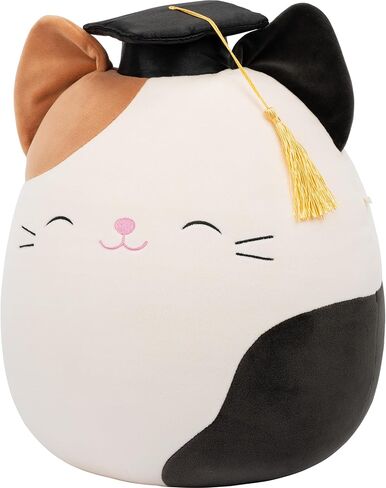 Squishmallows Original 12in Cam The Calico Cat in Graduation Cap – Official Jazwares Plush (Medium-Sized) in Saudi Arabia