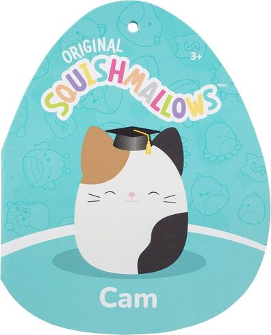 Squishmallows Original 12in Cam The Calico Cat in Graduation Cap – Official Jazwares Plush (Medium-Sized) in Saudi Arabia