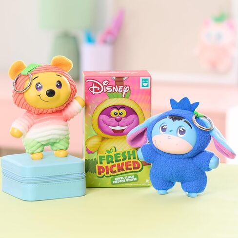لعبة HAPPY HAUL Disney Fresh Picked Blind Box من القطيفة القابلة للتجميع، مشبك من القطيفة على وجه الفينيل في قطعة واحدة على شكل فاكهة، لعبة محشوة مقاس 5.25 بوصة، قطرة قصيرة المدى، للأعمار من 8 سنوات فما فوق in Kuwait