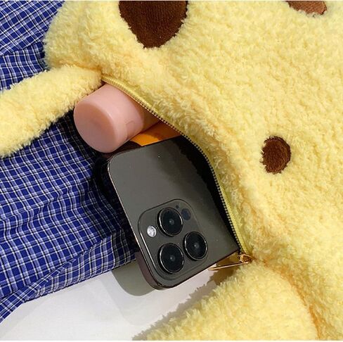 Giraffe Plush Crossbody Bag for Girls Teens Women, Kawaii Cute Mini Shoulder Purse with Zipper, Stuffed Animal Gift in Kuwait