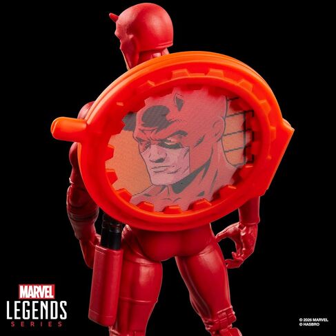 سلسلة Marvel Legends Secret Wars Daredevil، شخصية ريترو كوميكس القابلة للتجميع مقاس 6 بوصات مع درع عدسي in Kuwait