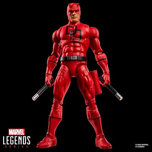 سلسلة Marvel Legends Secret Wars Daredevil، شخصية ريترو كوميكس القابلة للتجميع مقاس 6 بوصات مع درع عدسي in Kuwait