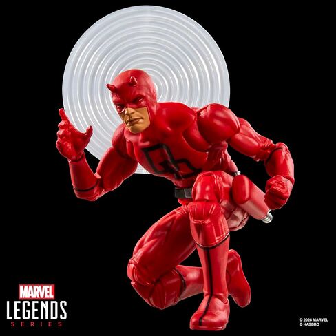 سلسلة Marvel Legends Secret Wars Daredevil، شخصية ريترو كوميكس القابلة للتجميع مقاس 6 بوصات مع درع عدسي in Kuwait