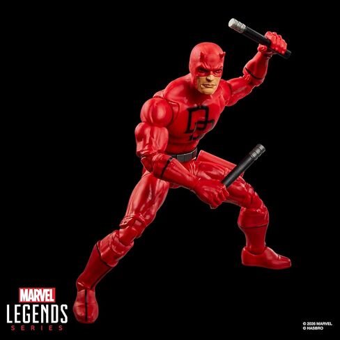 سلسلة Marvel Legends Secret Wars Daredevil، شخصية ريترو كوميكس القابلة للتجميع مقاس 6 بوصات مع درع عدسي in Kuwait