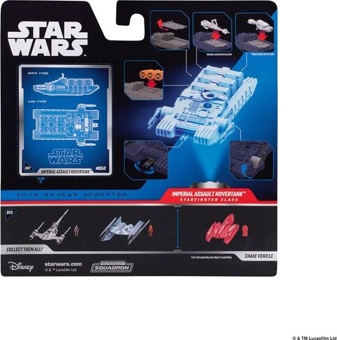 Star Wars™ Micro Galaxy Squadron Imperial Hovertank - مركبة مقاس 5 بوصات مع ملحقات مجسمات صغيرة مقاس 1 بوصة in Kuwait