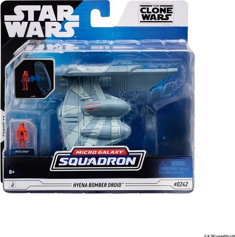 Star Wars™ Micro Galaxy Squadron Hyena Bomber - 5-inch Vehicle with 1-Inch Micro Figure Accessory in Kuwait