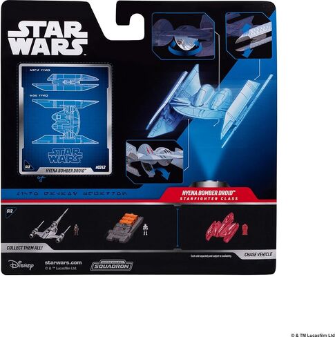 Star Wars™ Micro Galaxy Squadron Hyena Bomber - 5-inch Vehicle with 1-Inch Micro Figure Accessory in Kuwait