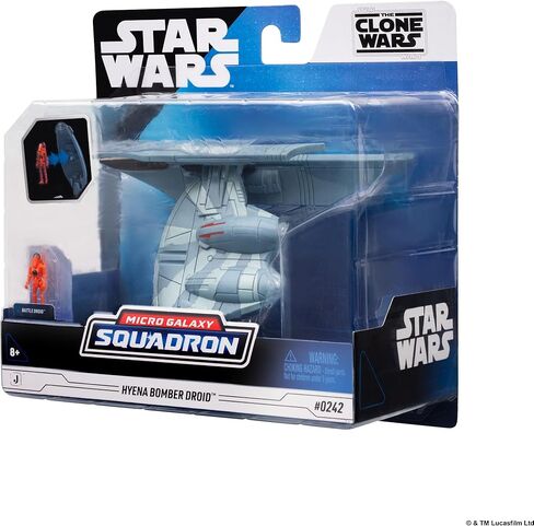 Star Wars™ Micro Galaxy Squadron Hyena Bomber - 5-inch Vehicle with 1-Inch Micro Figure Accessory in Kuwait