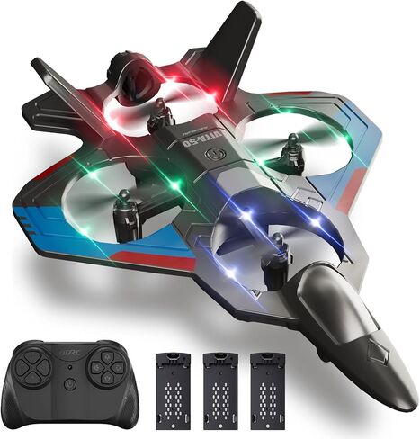 4DRC RC Planes Remote Control Airplanes for Kids, Foam Remote Control Planes for Kids Adults Beginners, Remote Control Helicopter Fighter Jet Drones for Kids Adults, 360° Flip Easy to Fly in Saudi Arabia
