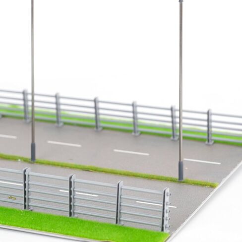 Qianly Model Road Railing Realistic Miniature Roadside Fence Easy to Decorate Dollhouse Railing for Tabletop Scenes, Green, 1-87 in Saudi Arabia