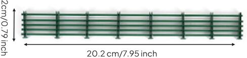 Qianly Model Road Railing Realistic Miniature Roadside Fence Easy to Decorate Dollhouse Railing for Tabletop Scenes, Green, 1-87 in Saudi Arabia
