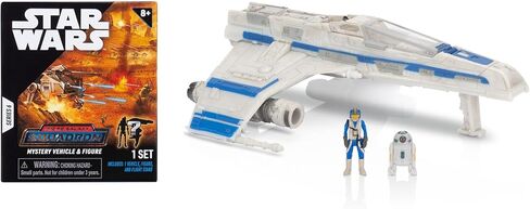 حزمة Star Wars™ Micro Galaxy Squadron RZ-1 A-Wing Mystery - مركبات مقاس 3 بوصة و2.5 بوصة مع ملحقات (حصريًا لأمازون) in Kuwait