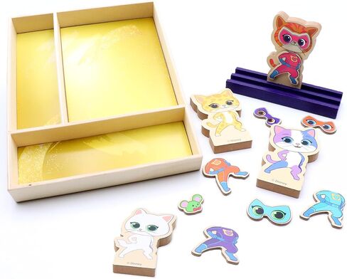 Disney Super Kitties Wooden Magnetic Dress Up Set in Kuwait